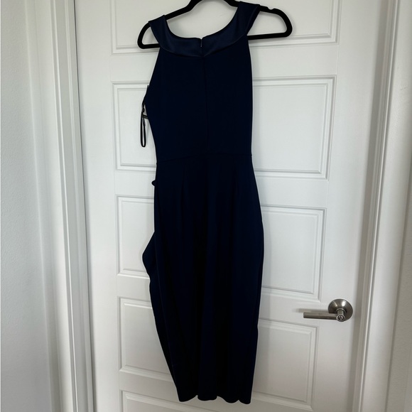 Chiara Boni Blue One Shoulder Sheath Dress size 8 NWT - Picture 2 of 5